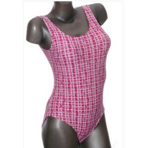 Winnie POOH Swimsuit Disney 1 pc. Lined Padded Honey Pot Bear Bee  M  NWOT